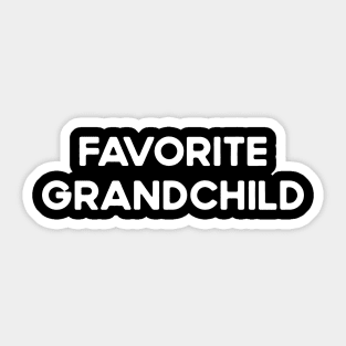 Favorite Grandchild Sticker